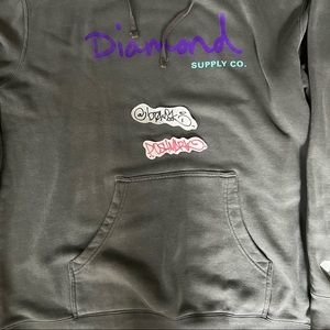 Diamond Supply Co. XL pullover hoodie Gray new